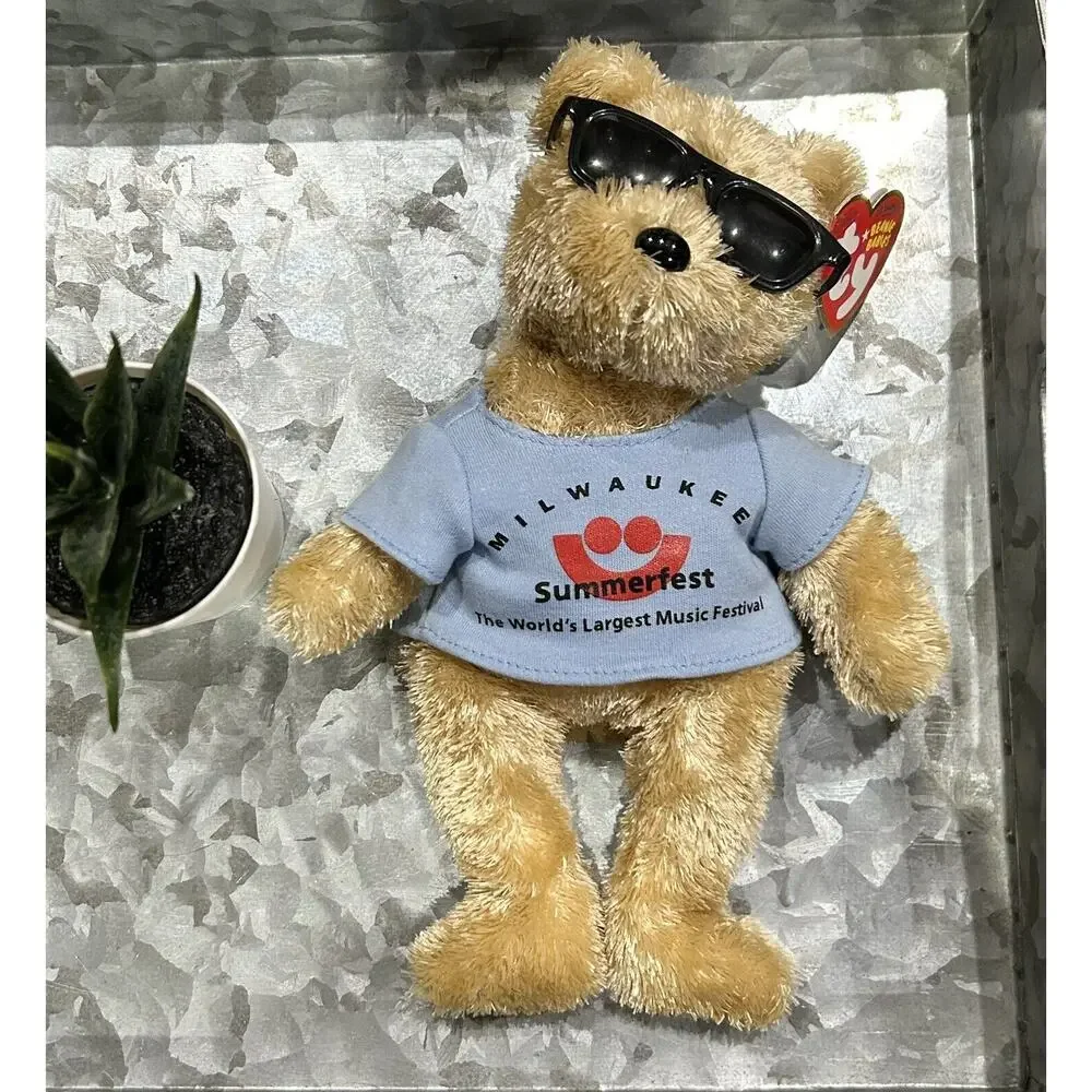 Ty Beanie Baby - SUMMERFEST the Bear (Greater Milwaukee Area‎ Exclusive) 2007